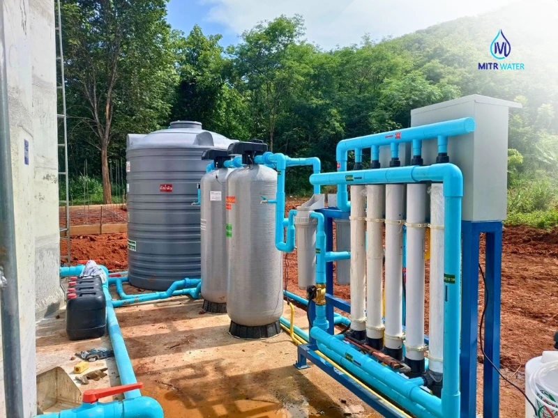 น้ำประปาหมู่บ้านไม่สะอาด แก้ด้วยระบบกรองน้ำบาดาล
