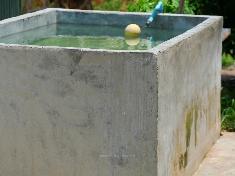 ใช้น้ำให้หมุนเวียน กันน้ำในถังเก็บมีกลิ่นเหม็น